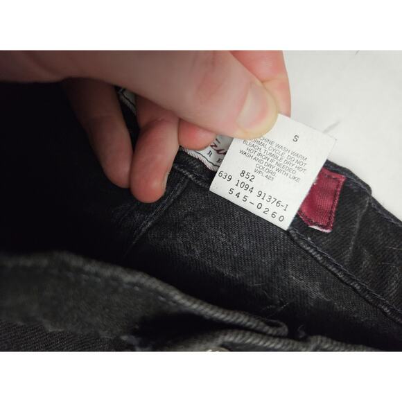 Vintage 90s Levi's 545 Jeans Men's 44x30 Black Loose Fit Baggy Brown Tab Y2K - Picture 9 of 11